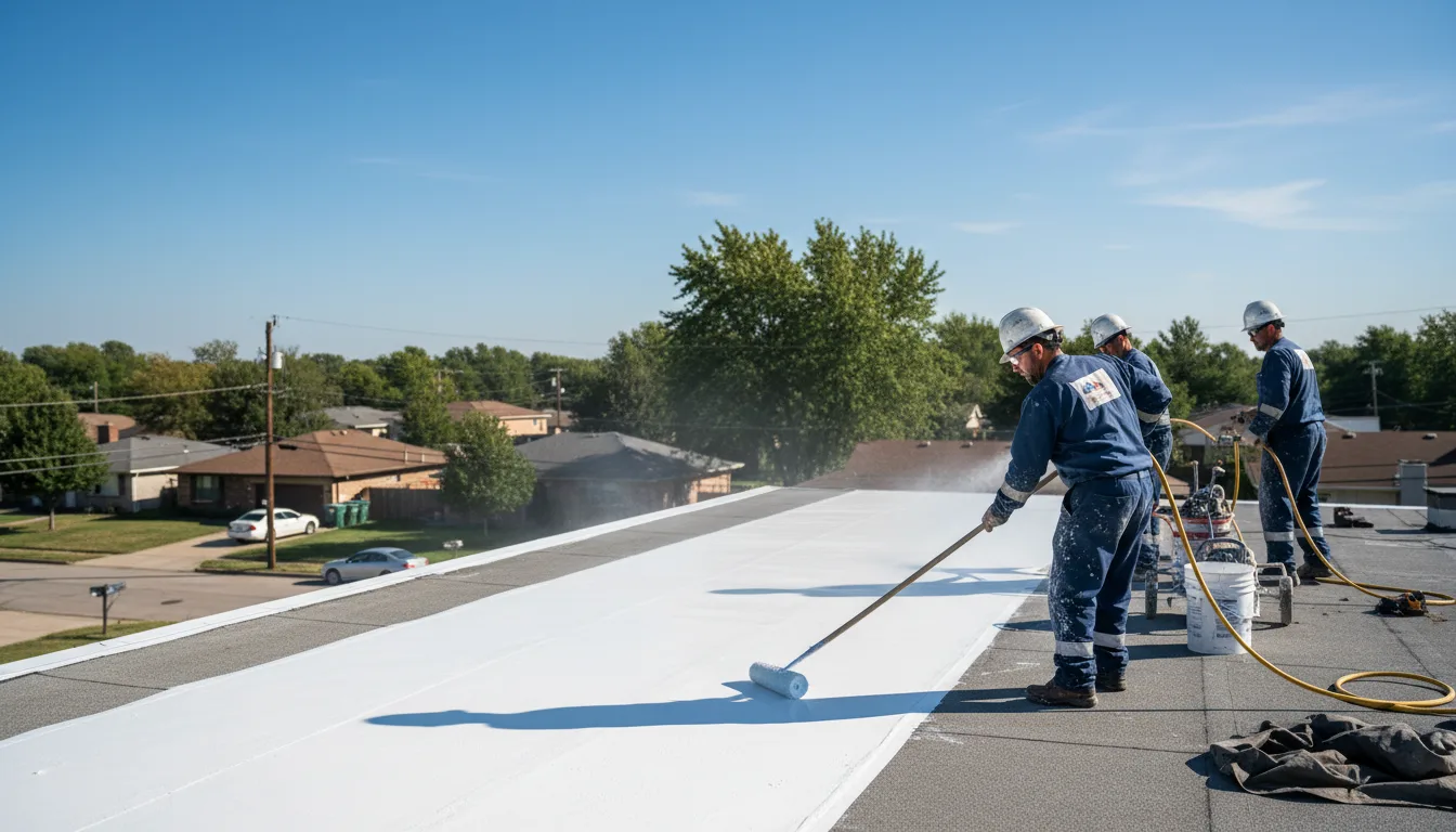 Commercial roof coating in Cheshire, CT near me